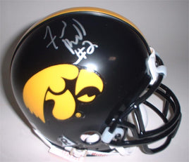 Fred Russell Autographed Iowa Hawkeyes Mini Helmet