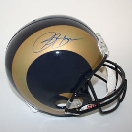 Isaac Bruce Autographed St. Louis Replica Helmet