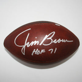 Jim Brown Cleveland Browns Autographed 1960's NFL Football