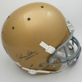Johnny Lattner Autographed Notre Dame Replica Helmet