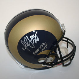 Marshall Faulk Autographed St. Louis Replica Helmet - 2000 NFL MVP