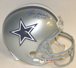 Roger Staubach Autographed Dallas Replica Helmet W SB VI MVP