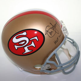 Steve Young Autographed Throwback 1964-95 San Francisco Replica Helmet W/ HOF 2005 Inscription