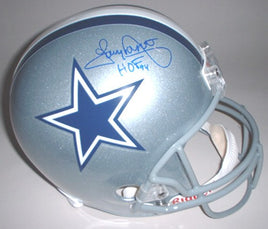 Tony Dorsett Autographed Dallas HOF Replica Helmet W HOF 94 Inscription