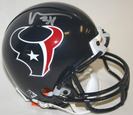 Vernand Morency Autographed Houston Texans Mini Helmet