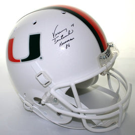 Vinny Testaverde Autographed Miami Replica Helmet w/ Heisman 86 Inscription