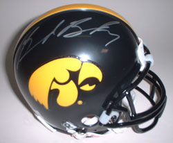 Brad Banks Autographed Iowa Hawkeyes Mini Schutt Helmet