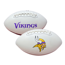 MINNESOTA VIKINGS EMBOSSED NFL SIGNATURE SERIES FOOTBALL