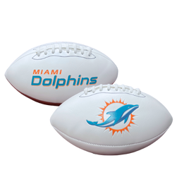 MIAMI DOLPHINS EMBOSSED NFL SIGNATURE SERIES FOOTBALL