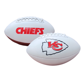 KANSAS CITY CHIEFS EMBOSSED NFL SIGNATURE SERIES FOOTBALL