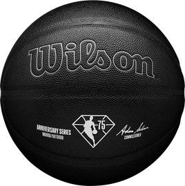 NBA AUTHENTIC SERIES INDOOR / OUTDOOR LE BLACK 75TH BASKETBALL - INFLATED