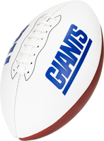 NEW YORK GIANTS EMBOSSED NFL SIGNATURE SERIES FOOTBALL
