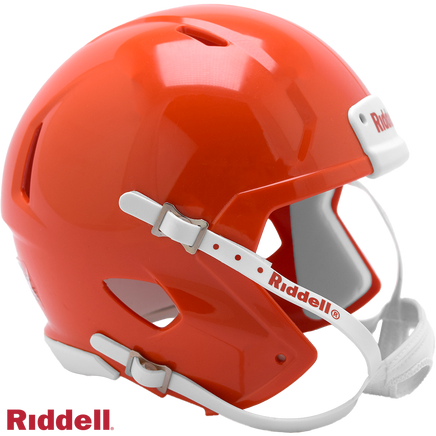 blank mini football helmet BURNT ORANGE SPEED BLANK MINI HELMET SHELL| Retail Experience Victory Collectibles