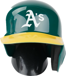 OAKLAND ATHLETICS RAWLINGS "MACH" MINI BATTING HELMET