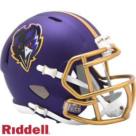 BALTIMORE RAVENS 2024 ON FIELD ALTERNATE STYLE SPEED MINI HELMET