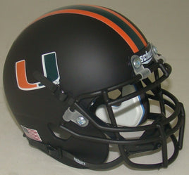 MIAMI HURRICANES ALT7 SCHUTT XP NCAA MINI HELMET