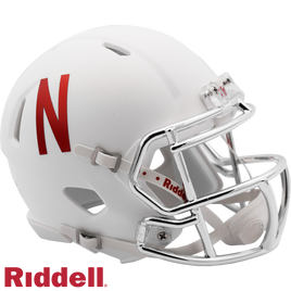 thumbnail image 2 of Nebraska Cornhuskers Speed Mini Helmet By Riddell - NCAA Alternate White 2 of 4