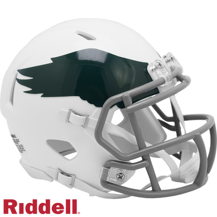PHILADELPHIA EAGLES 1969-73 THROWBACK SPEED MINI HELMET| Retail Experience Victory Collectibles PHILADELPHIA EAGLES 1969-73 THROWBACK SPEED MINI HELMET| Retail Experience Victory Collectibles