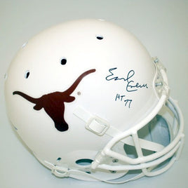 Earl Campbell Autographed Texas Replica Helmet w HT 77