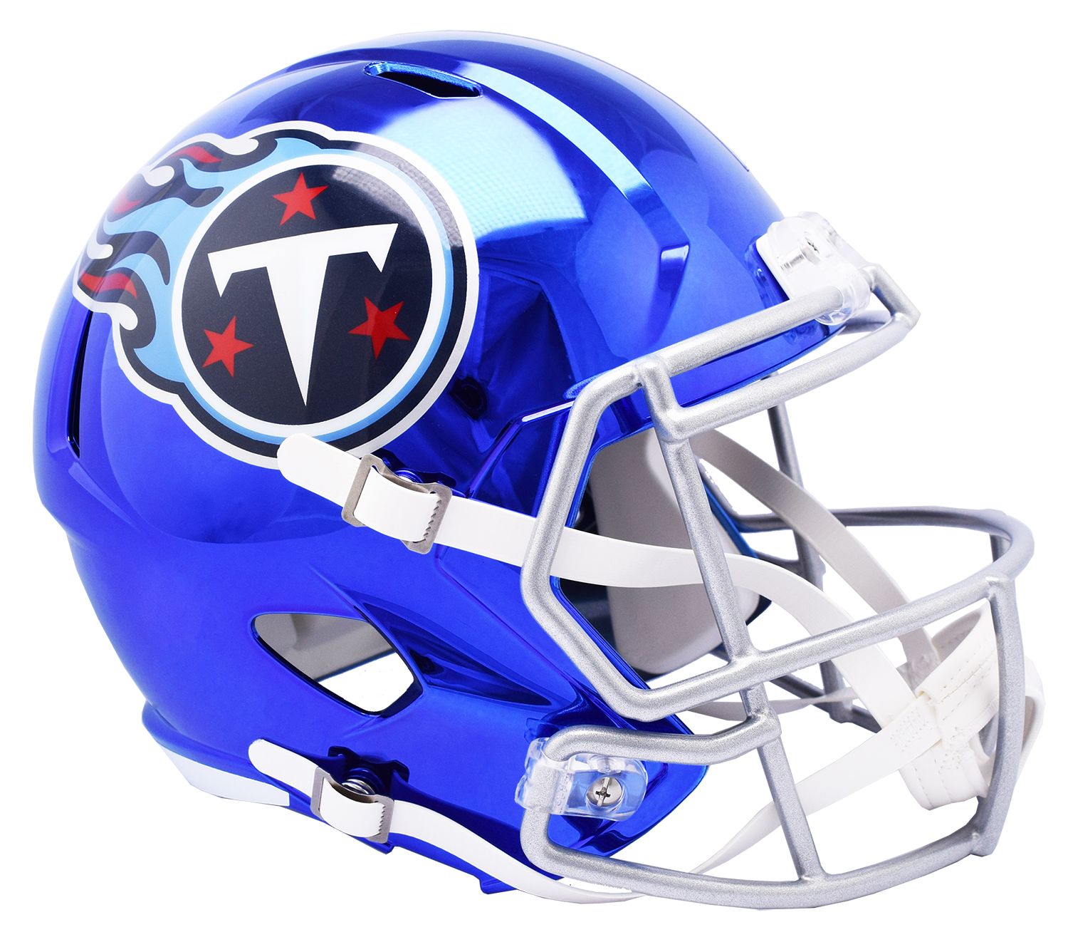 2018 titan football helmets TENNESSEE TITANS CHROME SPEED REPLICA HELMET| Retail Experience Victory Collectibles