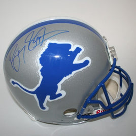 Barry Sanders Autographed Throwback Detroit Authentic Helmet