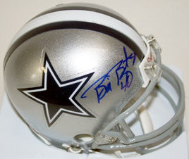 Bill Bates Autographed Dallas Cowboys Mini Helmet