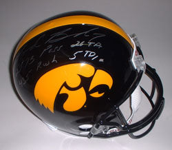 Brad Banks Autographed Iowa Authentic Helmet