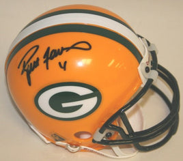 Brett Favre Autographed Green Bay Packers Mini Helmet
