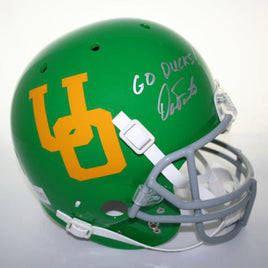 Dan Fouts Autographed Throwback Oregon Replica Helmet