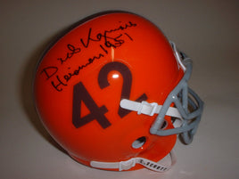 Dick Kazmaier Autographed Princeton Tigers Mini Helmet