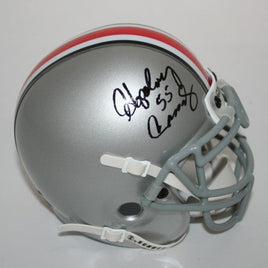 Howard "Hopalong" Cassady Autographed Ohio State Buckeyes Schutt Mini Helmet