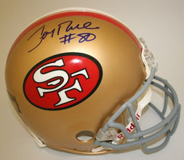 Jerry Rice Autographed Throwback San Francisco Authentic Helmet