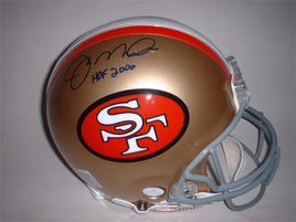 Joe Montana Autographed San Francisco 1964-95 Throwback Authentic Helmet HOF 2006 Inscription