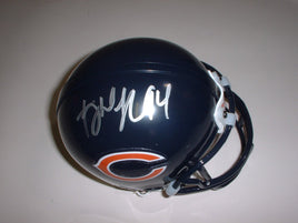 Tank Johnson Autographed Chicago Bears Mini Helmet