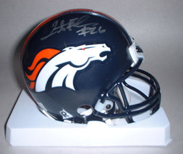 Tatum Bell Autographed Denver Broncos Mini Helmet