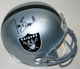 Tim Brown Autographed Las Vegas Replica Helmet