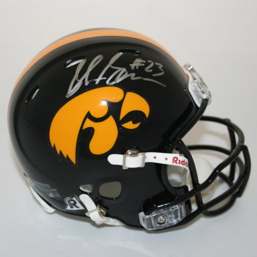 autographed iowa football helmet Shonn Greene Autographed Iowa Hawkeyes Mini Authentic Helmet| Retail Experience Victory Collectibles